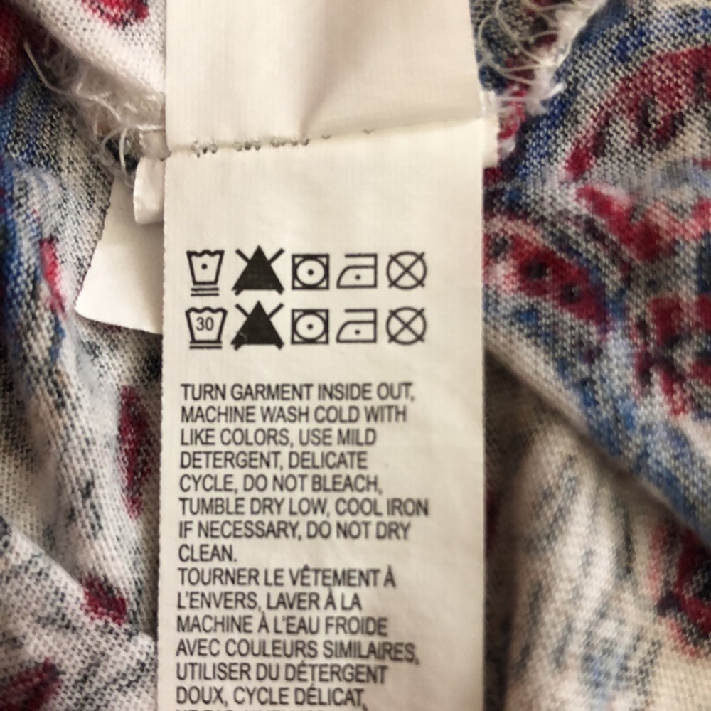 Lucky Brand V-Neck Blouse Small - Picture 11 of 11